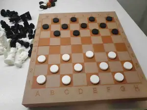 backgammon, checkers & chess board