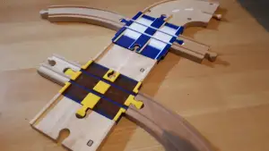 Wooden rail/road crossings, BigJigs compatible. For vehicles