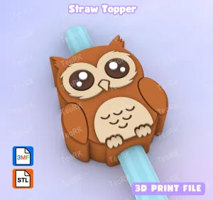 Straw Topper Owl