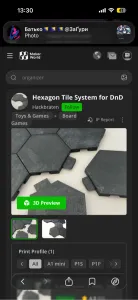 Hexagon tile