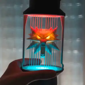 Suspended Witcher Pendant (with Glowing Eyes)