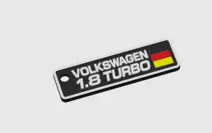 Llavero Volkswagen 1.8 Turbo - Estilo Emblemático VW (Multic