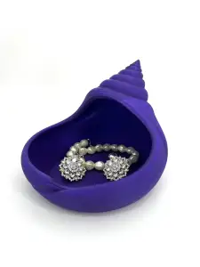 Sea shell jewelry organizer