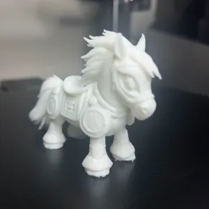 A legendary armored tiny horse