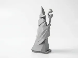 Geo Gandalf Wizard Figurine Lord of the Rings 3D Printable
