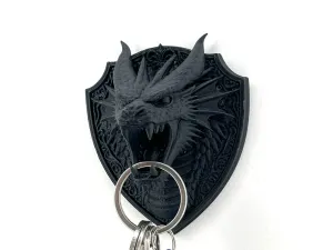 Winter dragon wall keychain organizer