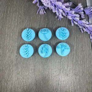 FLOWERS AND LEAFS CLAY STAMPS