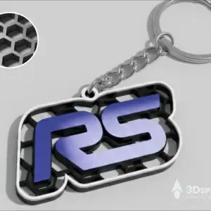 Ford RS logo keychain
