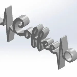 coffee keychain