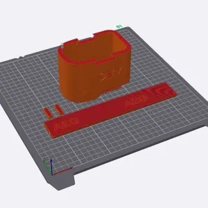 support (fausse batterie) avec rail et tenons