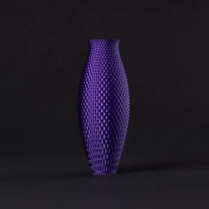 Curved Vase with Wavy Texture (vase mode)