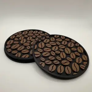 Coffee beans coasters