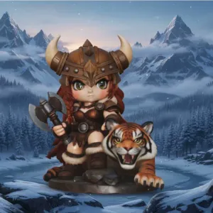 The girl and the tiger
