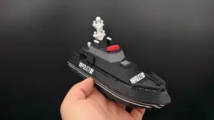 可以在水上开的特警巡逻快艇