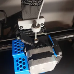 Ender 3 V3 SE Extruder head filament guide with ribbonholder