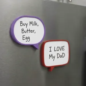 Speech Bubbles - Dual Color model + Magnet Ready model