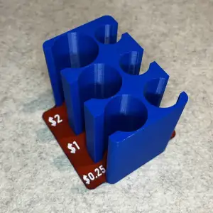 US dollar coin sorter storage