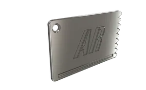 AR wallet ice scraper, skrobaczka