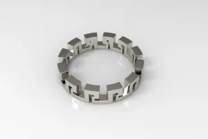 Meandros Ring: Sizes (US) 12, 12.5 & 13 | (EU) 67, 68.5, 70