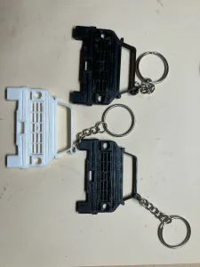 Square body keychain