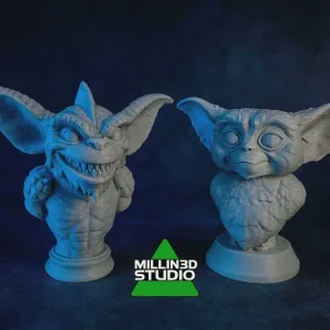 Gremlins Movie Busts Stripe & Gizmo together again 2 in 1