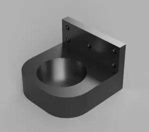 Tape holder in two parts for under a table