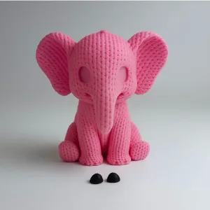 Knitted elephant - Cute animals