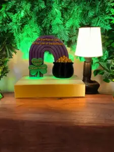 St Patrick's Day Lamp