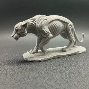 Majestic Panther – Modern Fantasy Animal Sculpture
