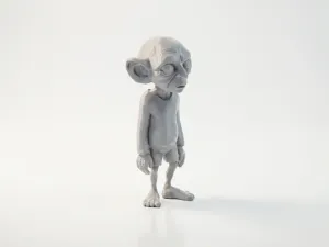 Gollum Figurine Lord of the Rings 3D Printable