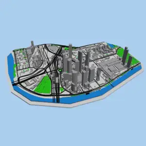 莫斯科金融中心 Moscow Financial Center - Scale Model