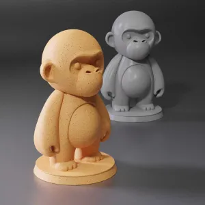 DIY Art toy - Gorilla - print and paint