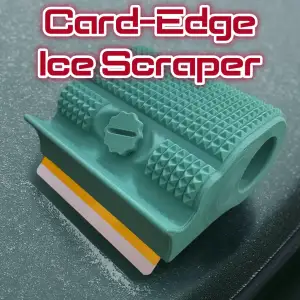 Card-Edge Ice Scraper - Gift Card Windshield Scraper Holder