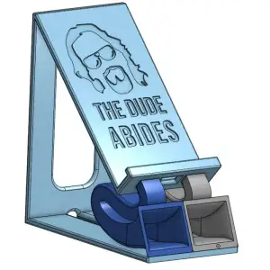 The Dude's acoustic amplified phone stand