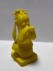Cartoon dog head bust