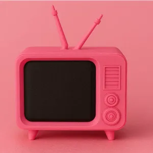 Retro TV dollhouse