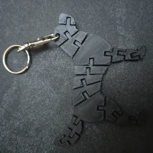 Articulated Dog Keychain