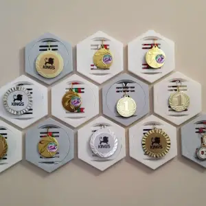 Medal holder - Snap-on grip, No magnet