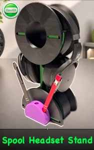 S3D Modular Filament Spool Headset Stand and Organiser