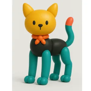 Balloon Cat Figurine Kids Toy Super Cute Pet
