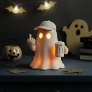Middle Finger Ghost | Tealight Holder / Figurine Beer - Cap