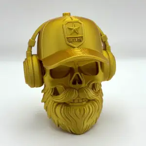 Bearded Skull Sculpture