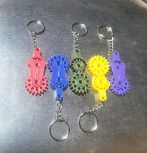 Print-in-Place Gear Keychain - Toy Fidget