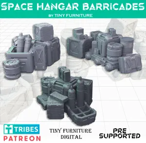 Space hangar barricades