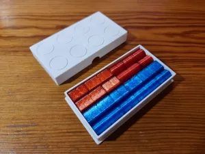 Quarto game with box, pocket size, customizable (FreeCAD)
