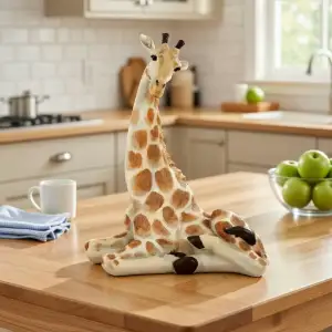 Sitting Giraffe STL File for 3D Printing – Cute Giraffe