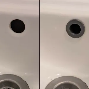 Sink overflow hole cover