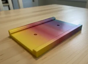 Seamless Hidden-Screw Wall Mount for Layered Plaques