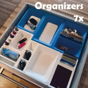 7x Storage Boxes Modular