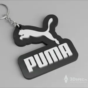 Puma logo keychain